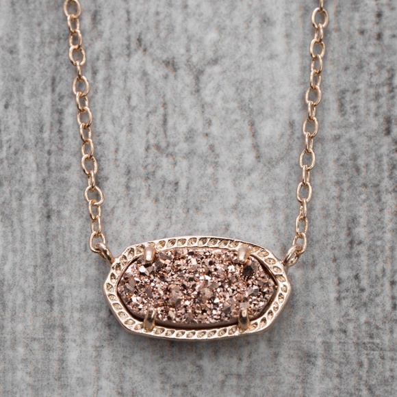 Rose Gold Druzy Necklace Online, 52 